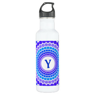Blue Dot Monogram 710 Ml Water Bottle