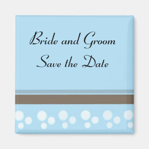 Blue Dots and Stripes Magnet