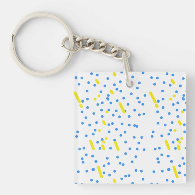 Blue Dots Keychain (Front)