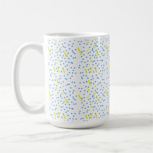 Blue Dots Meteor Shower Coffee Mug