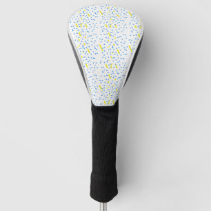 Blue Dots Meteor Shower Golf Head Cover