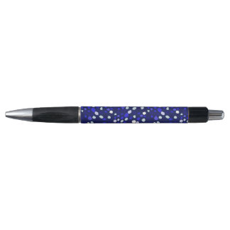 Blue Dots Multi Coloured Fun Geometric Design Pen