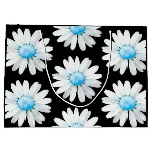 Blue Dotted Daisy's Large Gift Bag