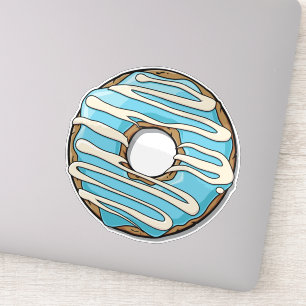 Blue Doughnut, Doughnut, Icing, Frosting, Glaze