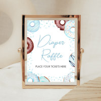Blue Doughnuts and Diapers Diaper Raffle