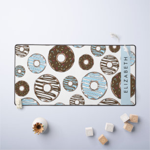 Blue Doughnuts, Brown Doughnuts, Sprinkles, Your N Desk Mat