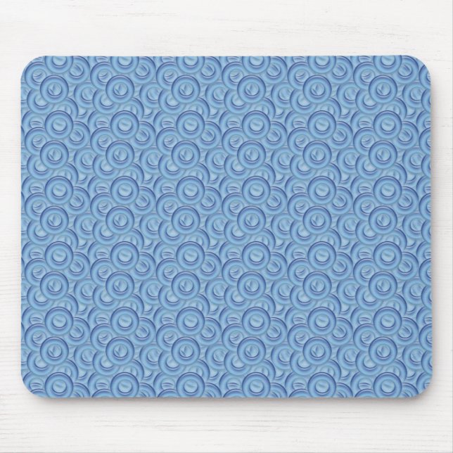 Blue Doughnuts Mouse Pad (Front)