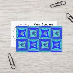 Blue Dove in the Hole in the Barn Door Business Card