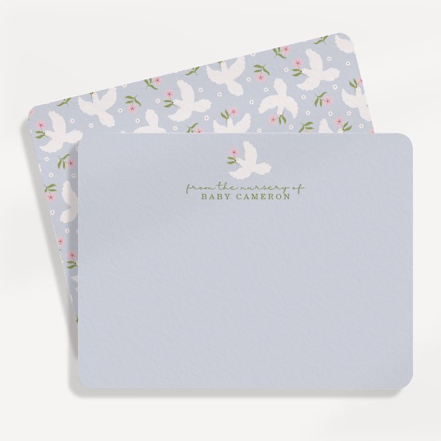 Blue Dove Nursery Note Card (Creator Uploaded)