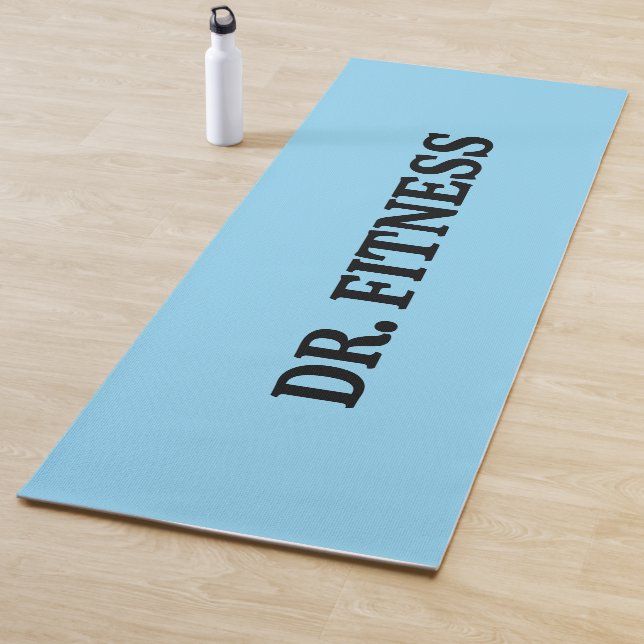 Blue "Dr. Fitness" Yoga Mat  (In Situ)