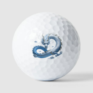 Blue Dragon Art   Mythical Fantasy Aesthetic   Ori Golf Balls