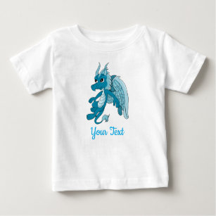 Blue Dragon Cartoon Baby T-Shirt
