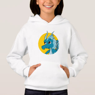Blue dragon  cartoon hoodie