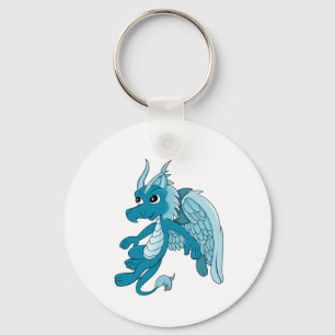 Blue Dragon Cartoon Keychain