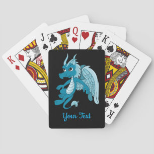 Blue Dragon Cartoon Playing Cards