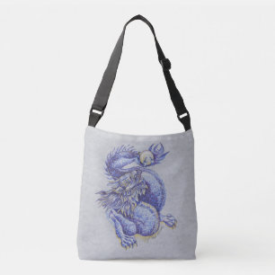 Blue Dragon Crossbody Bag