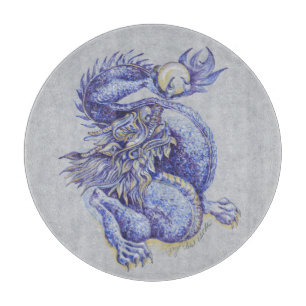 Blue Dragon Cutting Board