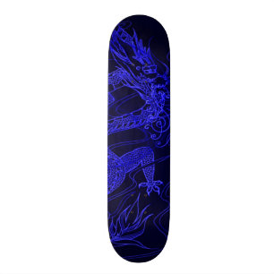 Blue Dragon Element Custom Pro Park Board Skateboard