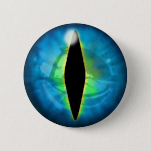 Blue Dragon Eye 2 Inch Round Button