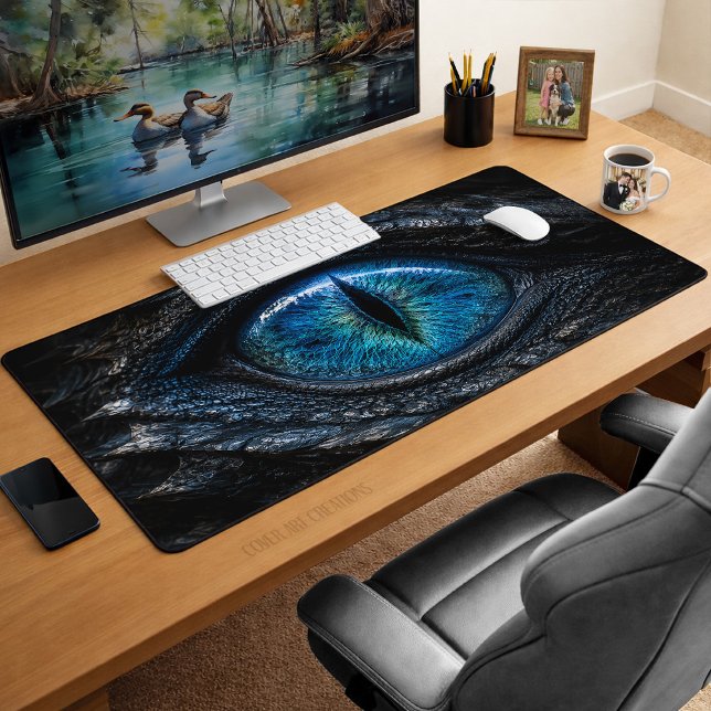 Blue Dragon Eye Dark Fantasy Desk Mat (Creator Uploaded)