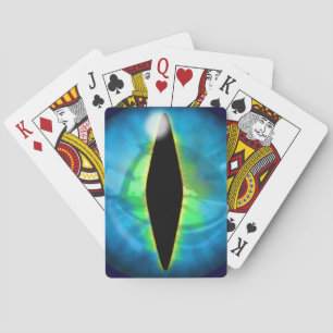 Blue Dragon Eye Playing Cards