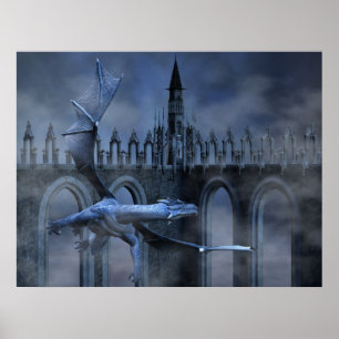 Blue Dragon Flight Poster