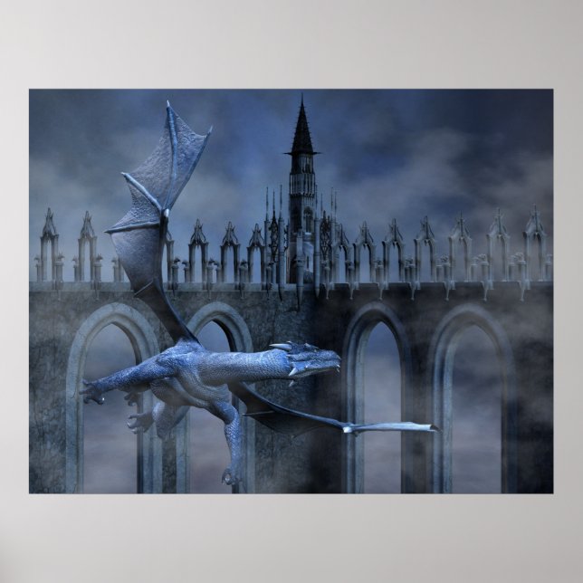 Blue Dragon Flight Poster (Front)