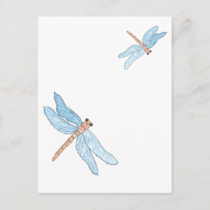 Blue Dragon Fly Postcard