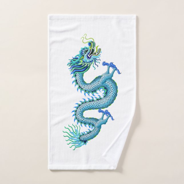 Blue dragon for dragon Boating Towel (Hand Towel)