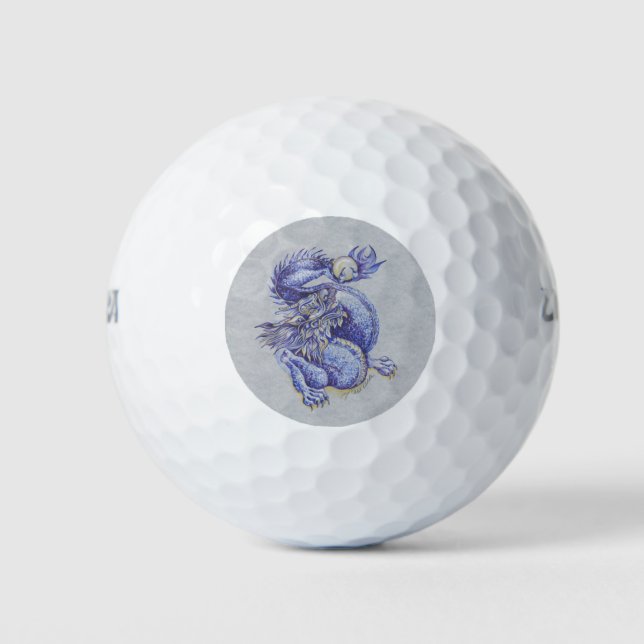 Blue Dragon Golf Balls (Front)