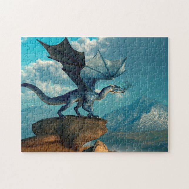 Blue Dragon Jigsaw Puzzle (Horizontal)