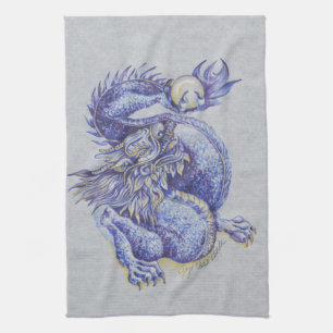 Blue Dragon Kitchen Towel