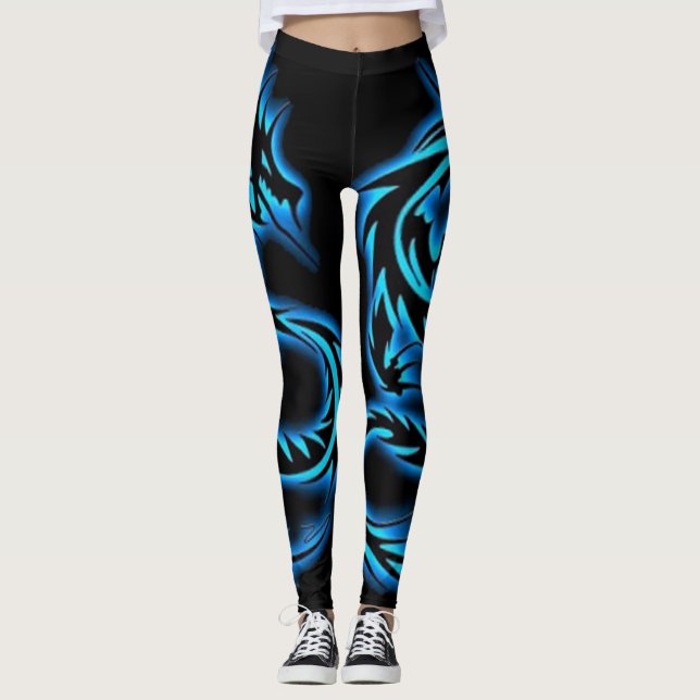 BLUE DRAGON LEGGINGS (Front)
