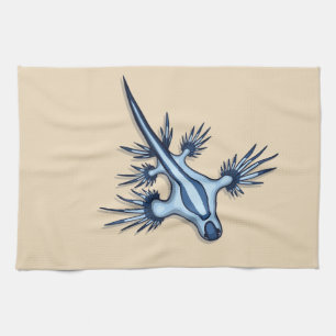 Blue Dragon Nudibranch Kitchen Towel