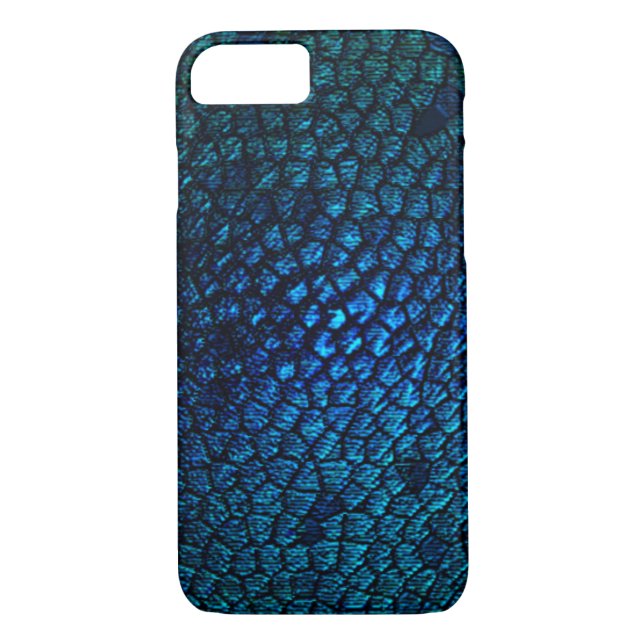Blue Dragon Scale Design Case-Mate iPhone Case (Back)