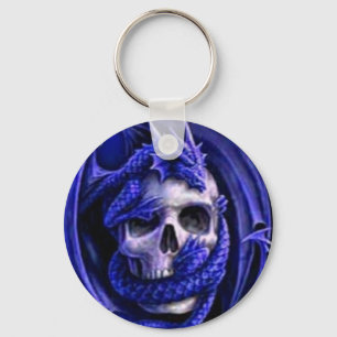 blue-dragon-skull keychain