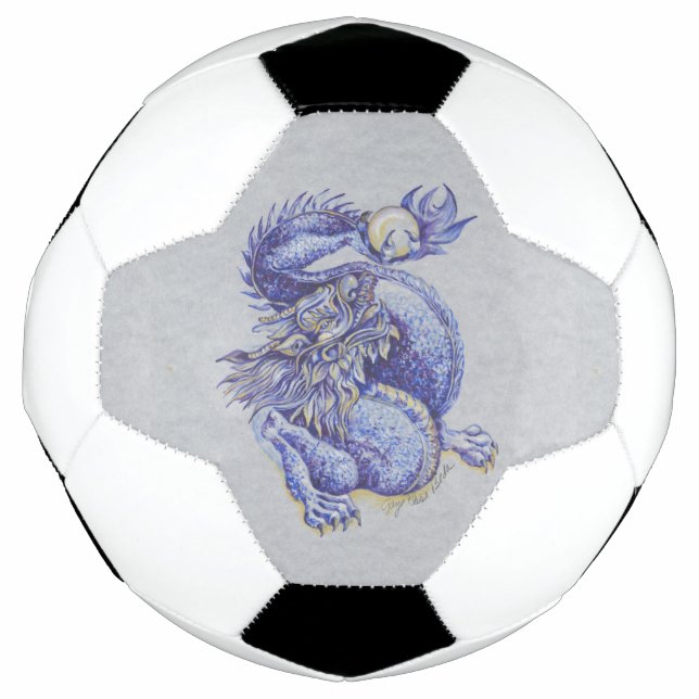 Blue Dragon Soccer Ball (Front)