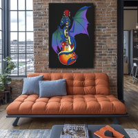 Blue Dragon Sunburst Guitar Music