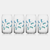 blue dragonflies
