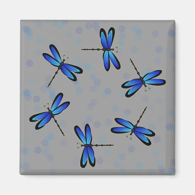 blue dragonflies II Magnet (Front)