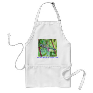 Blue dragonfly apron