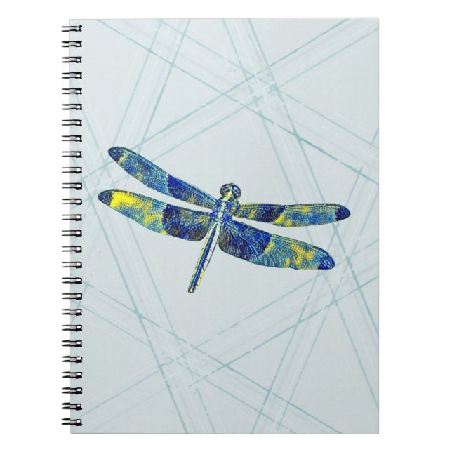 Blue Dragonfly Art Journal Carnet (Devant)
