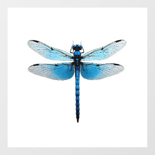 Blue Dragonfly - Insect Wildlife Animal Lover Ento Window Cling