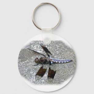 Blue Dragonfly Keychain