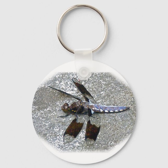 Blue Dragonfly Keychain (Front)