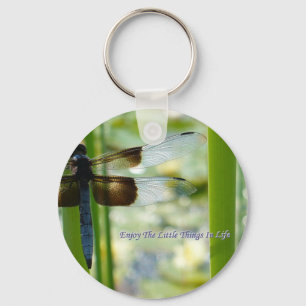 Blue Dragonfly Keychain