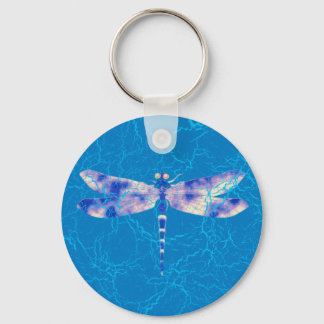 Blue Dragonfly Keychain