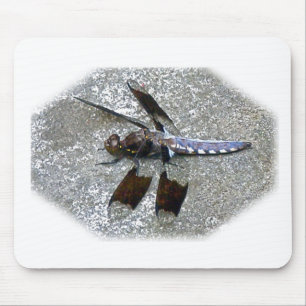 Blue Dragonfly Mouse Pad
