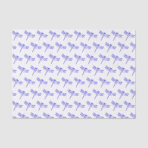 Blue Dragonfly Pastel Kids Cute Pattern Baby Boy Tissue Paper
