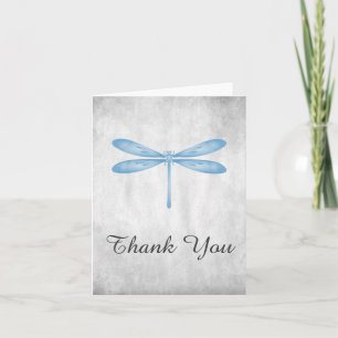 Blue Dragonfly Thank You Card